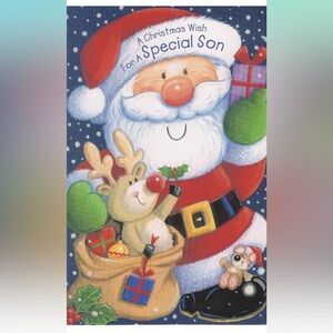 NWT Merry Christmas Card for a Special Son A Christmas Wish for a Special Son